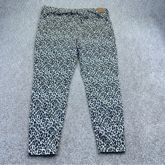 American Eagle Hi Rise Jegging pants Animal Print Brown Beige Women’s Size 24 R - Picture 4 of 16